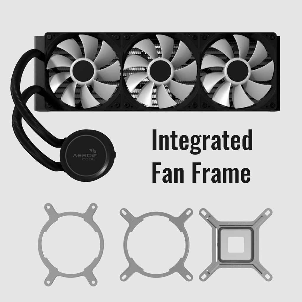 Aerocol Abyss L360R 360mm Digi ARGB Liquid Cooler - White