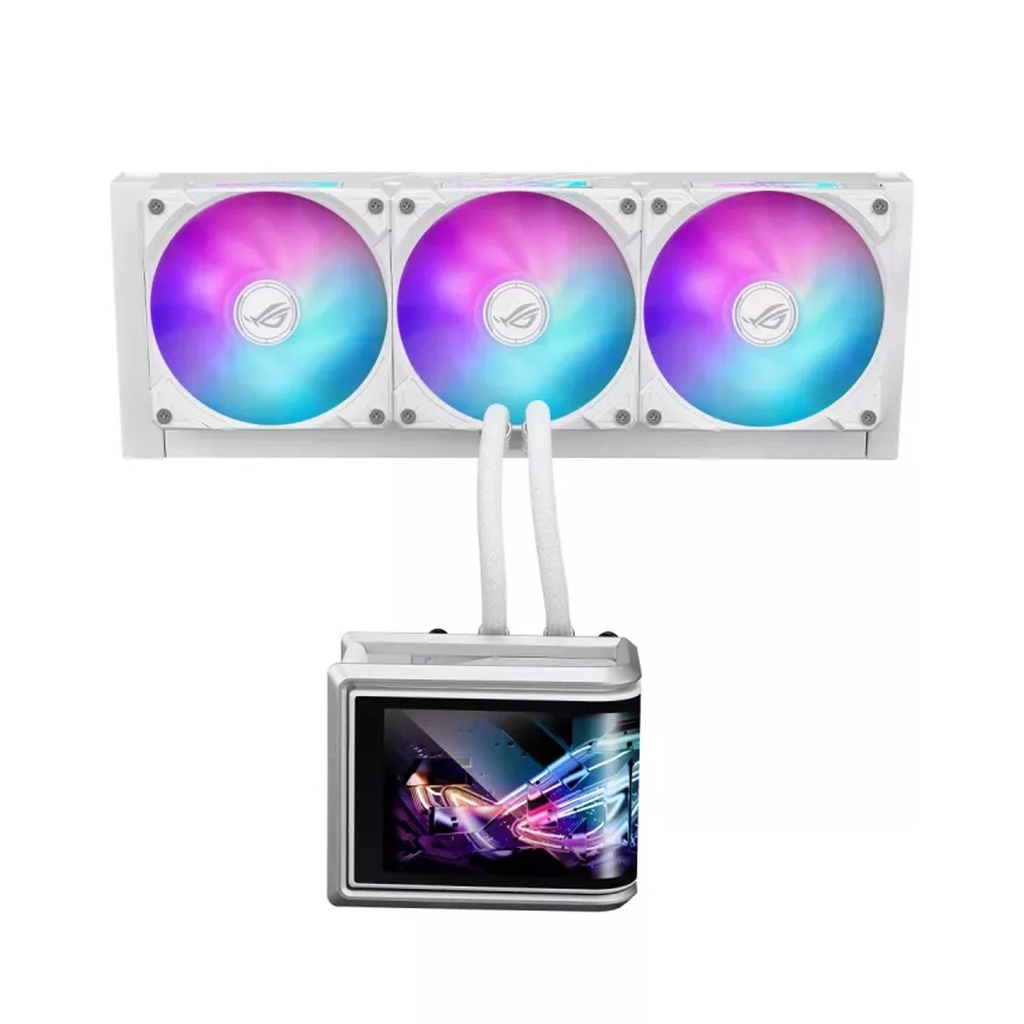 Asus Rog Ryuo IV SLC Curve 6.67" Amoled 2K 60Hz 360MM CPU Liquid Cooler - White
