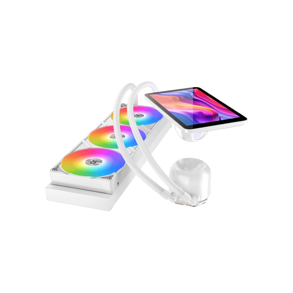 Xigmatek Alpha Connect Pro 360 Arctic ARGB AIO CPU Liquid Cooler - White