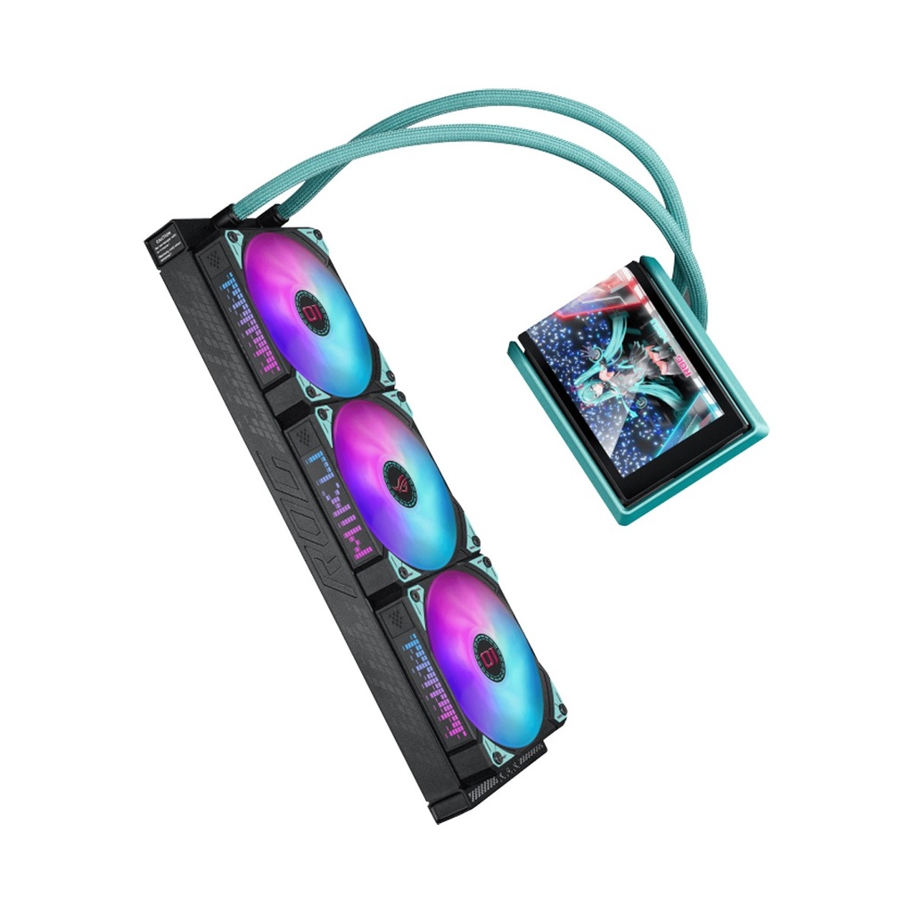 Asus Rog Ryuo IV 360 ARGB Hatsune Miku Edition CPU Liquid Cooler - Black