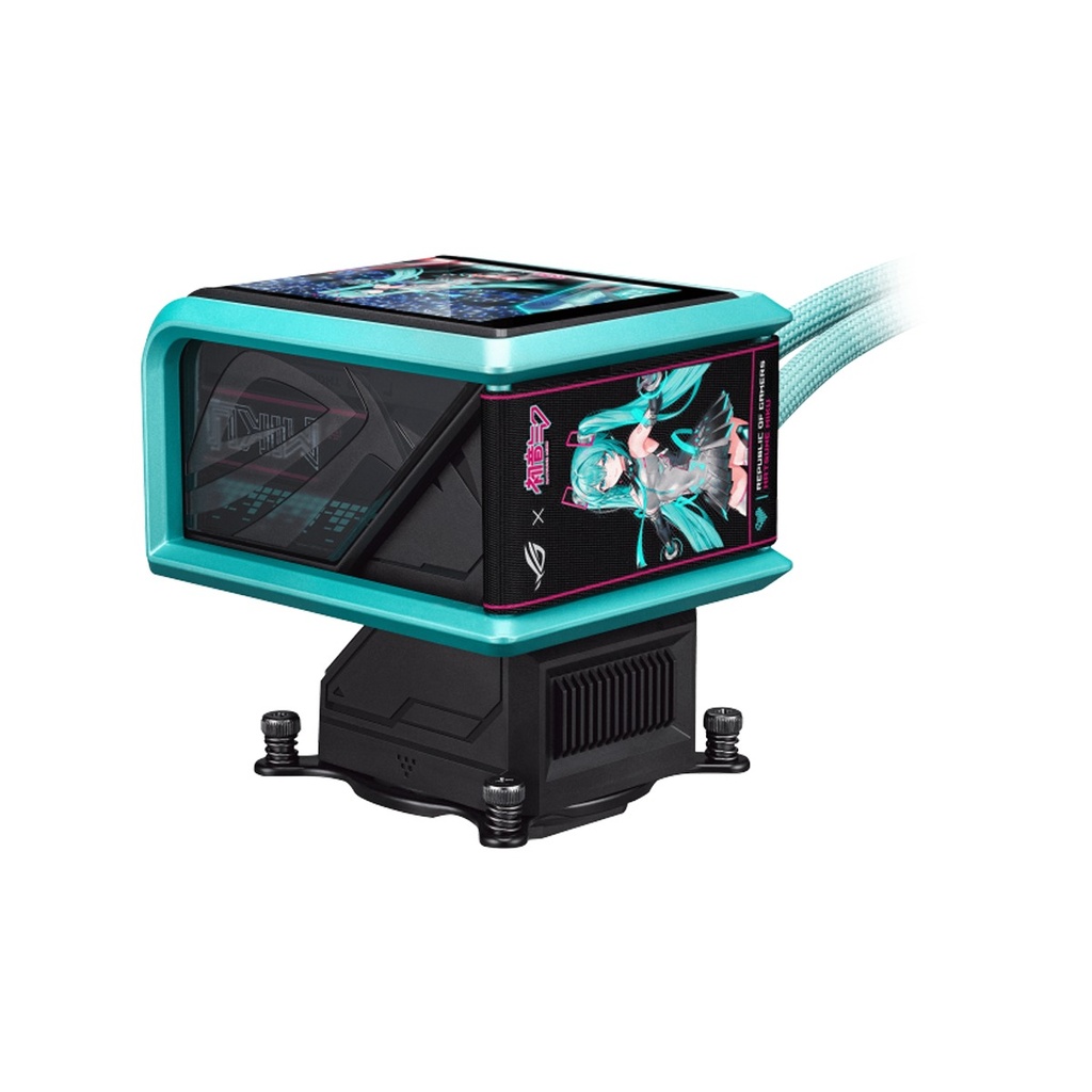 Asus Rog Ryuo IV 360 ARGB Hatsune Miku Edition CPU Liquid Cooler - Black