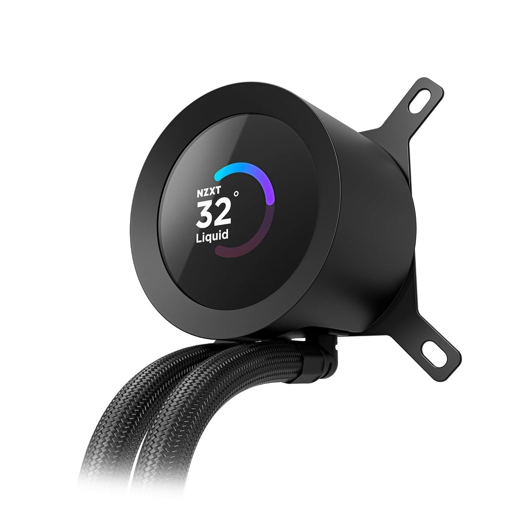 NZXT Kraken Plus 360mm Liquid Cooler With 1.54" LCD Display - Black