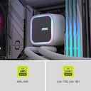 MSI MAG CoreLiquid A13 240MM CPU Liquid Cooler - White