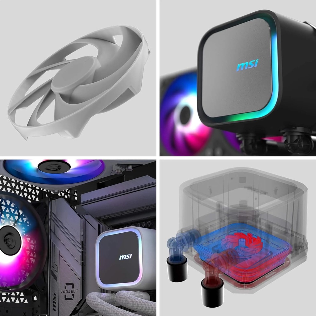 MSI MAG CoreLiquid A13 240MM CPU Liquid Cooler - White