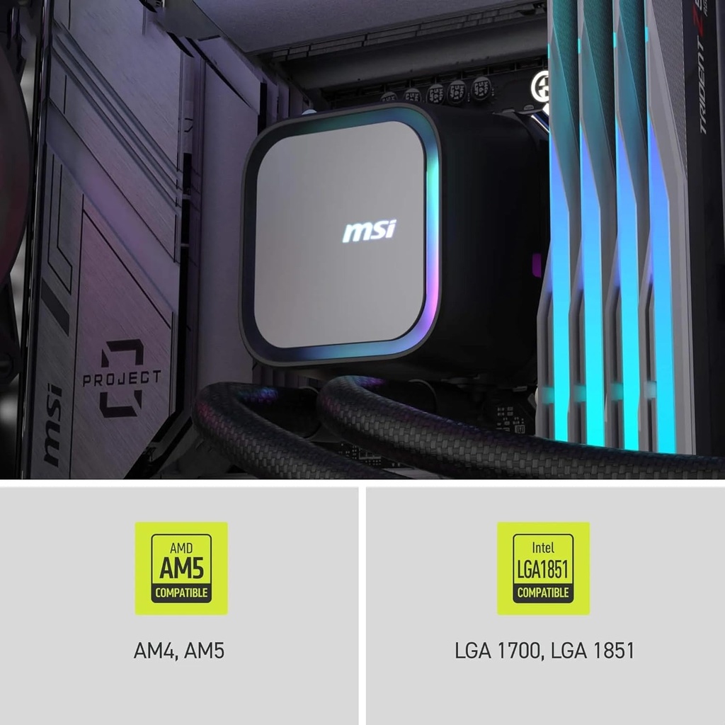MSI MAG CoreLiquid A13 360MM ARGB CPU Liquid Cooler - Black