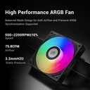 PC Cooler DA360 Pro ARGB CPU Liquid Cooler - Black