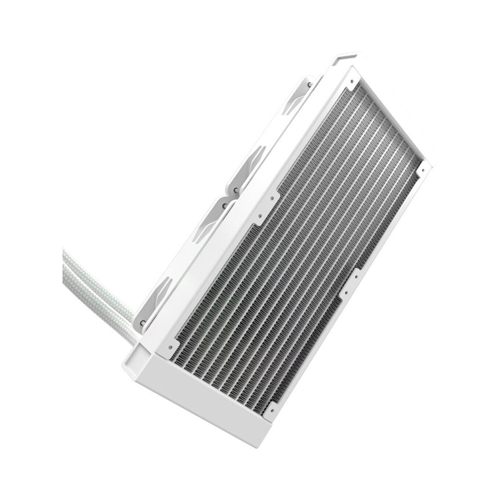 Redragon CCW-3011 ARGB 240mm Liquid CPU Cooler, 2x 120mm Fans with PWM Control - White
