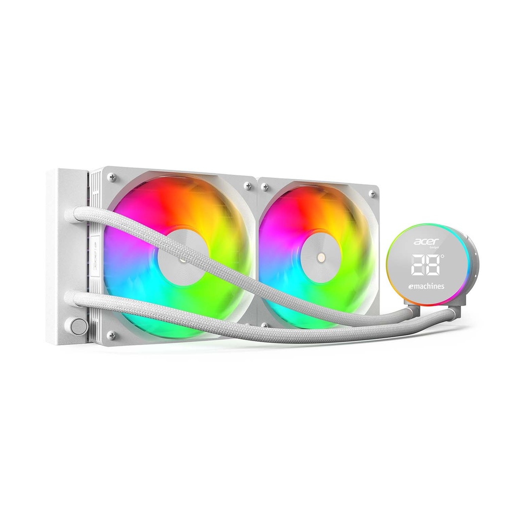 Acer AC240YN ARGB 240mm High Performance Liquid CPU Cooler - White