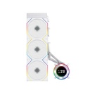 Lian Li Hydro-Shift II LCD-C 360TL Liquid CPU Cooler with TL Wireless Fans, 2.1" IPS LCD Screen - White