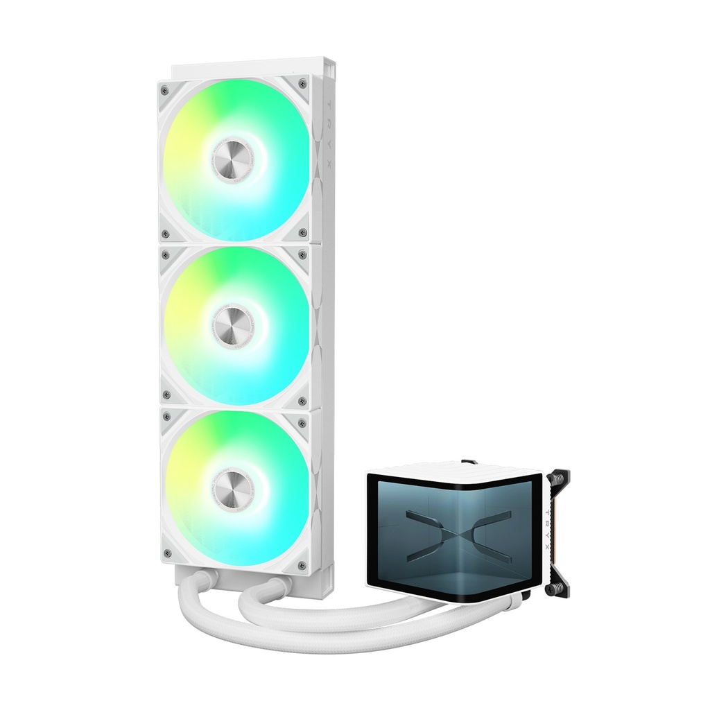 Tryx Panorama 2K 6.5" 60Hz 360MM Liquid Cooler With Curved Amoled Display - White