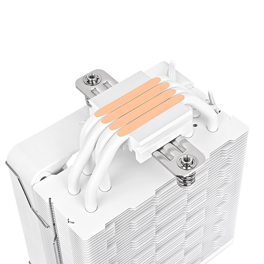 Thermaltake ASTRIA 200 ARGB Lighting Single Tower CPU Cooler, Compatible with Latest Intel LGA 1700 and AMD AM5 CPU ,WHITE