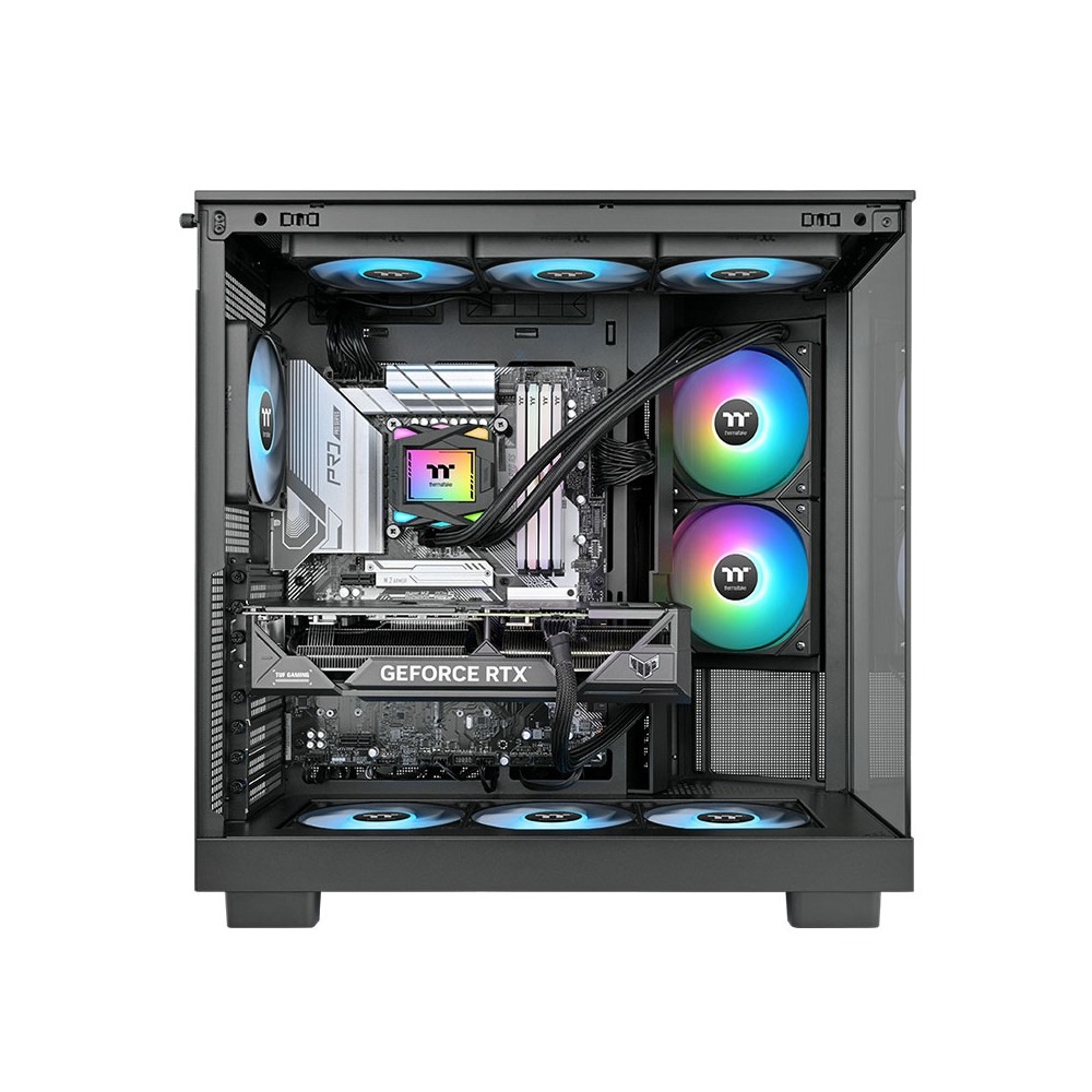 Thermaltake LA240 ARGB Sync AIO Liquid CPU Cooler, 240mm Radiator - Black