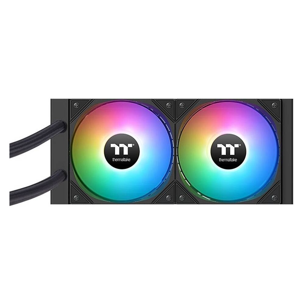 Thermaltake LA240-S ARGB Sync AIO Liquid CPU Cooler, 2.4" Segment LCD Display, 240mm Radiator - Black