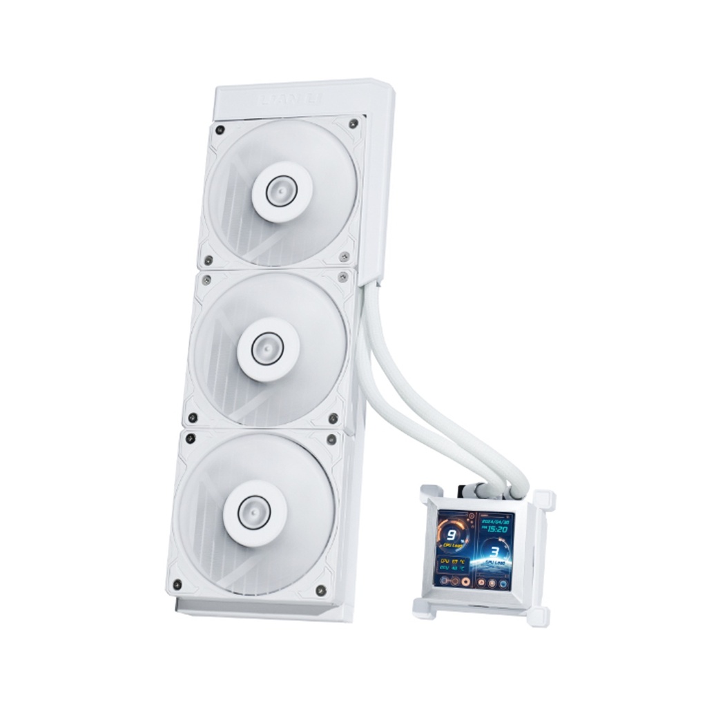 Lian Li HydroShift 360R LCD 360MM RGB CPU Liquid Cooler - White