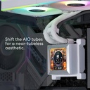 Lian Li HydroShift 360R LCD 360MM RGB CPU Liquid Cooler - White