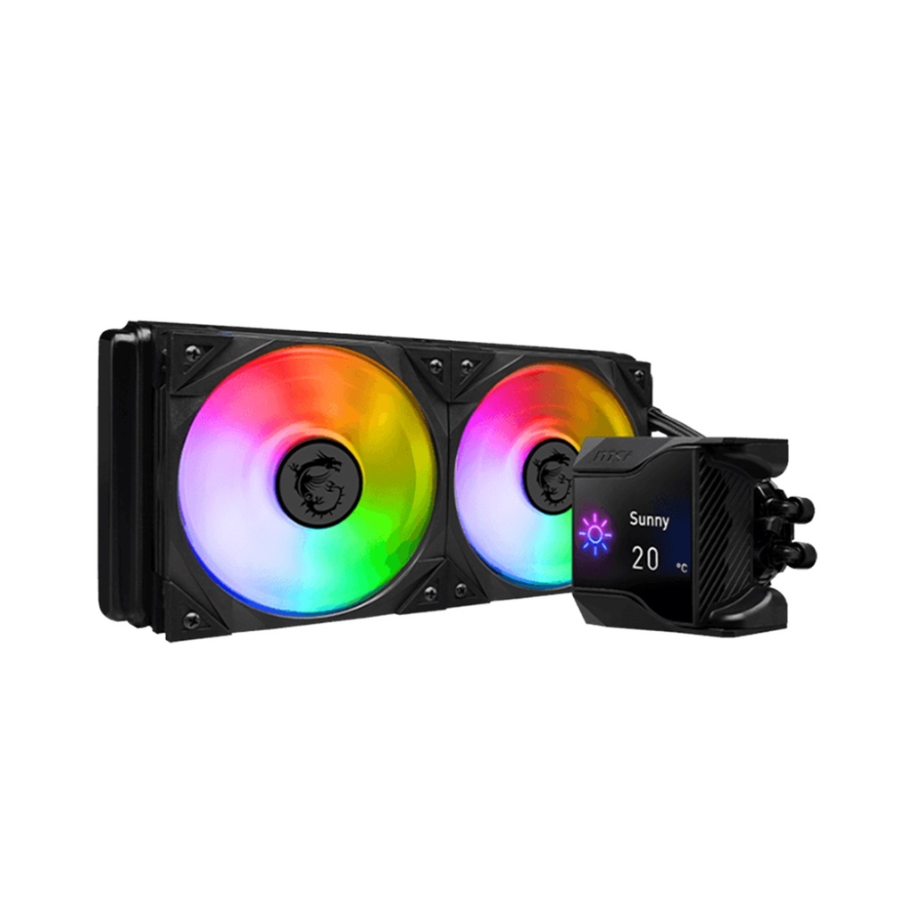 MSI MPG Core Liquid D240 2.4" Customizable IPS Display 240MM CPU Liquid Cooler - Black