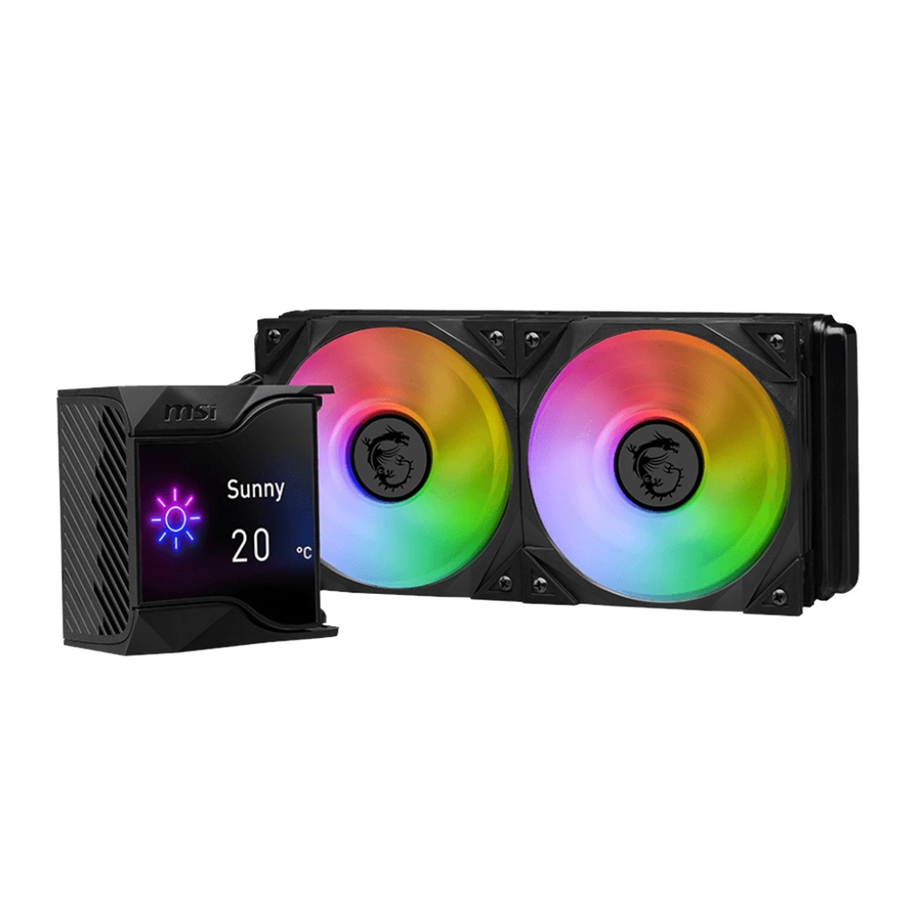MSI MPG Core Liquid D240 2.4" Customizable IPS Display 240MM CPU Liquid Cooler - Black