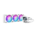 Asus ROG Ryujin III 360 ARGB Extreme Gen 2, 3.5" LCD, Magnetic Daisy-Chainable Fan, 360MM CPU Liquid Cooler - White