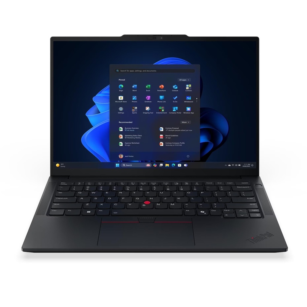 Lenovo ThinkPad E14 Gen 7 Laptop, Intel Core 7 240H Processor, 16GB RAM DDR5, 512GB SSD NVMe, Integrated Intel Graphics, 14" WUXGA (1920x1200) IPS 60Hz Display, Backlit, English Keyboard, Windows 11 Pro (License) + Free Gift Lenovo 512GB Portable SSD