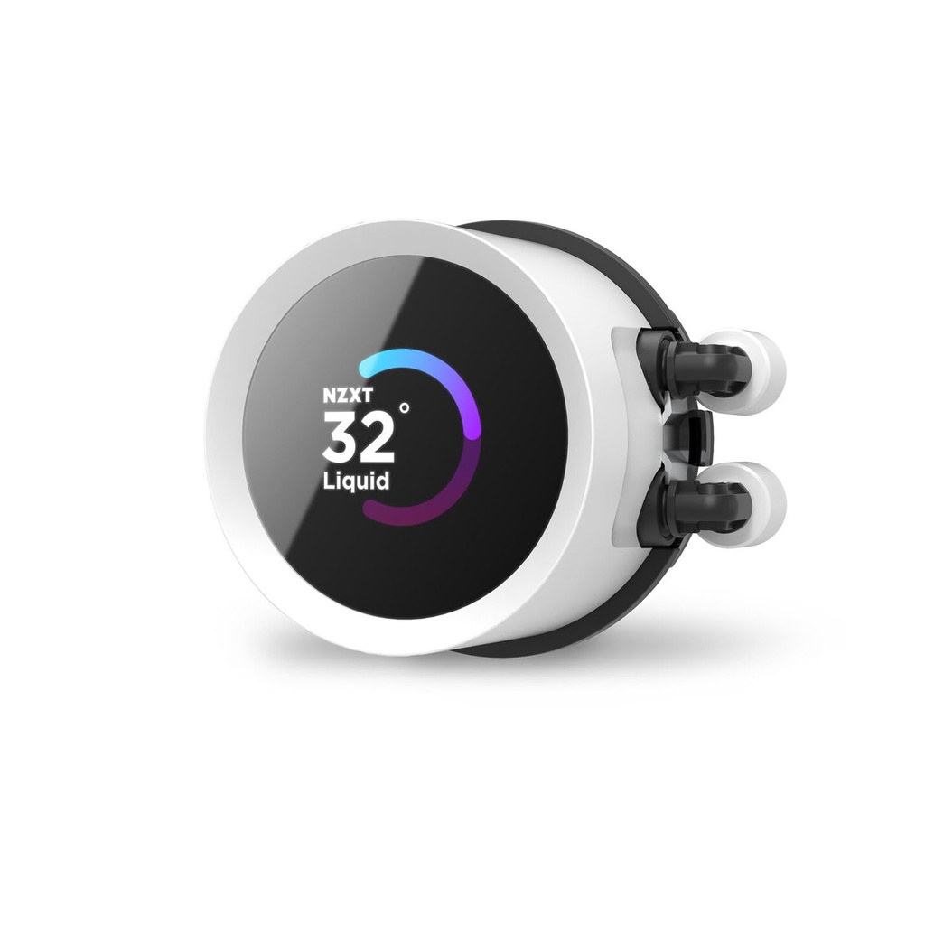 NZXT Kraken 240 RGB 240mm Liquid CPU Cooler with LCD Display - White