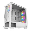 Xigmatek Gaming Y Pro Arctic ARGB E-ATX Mid-Tower Left Side Tempered Glass Panel Case with 4x RGB Fans - White
