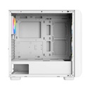 Xigmatek Gaming Y Pro Arctic ARGB E-ATX Mid-Tower Left Side Tempered Glass Panel Case with 4x RGB Fans - White