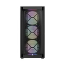Montech Air 1000 Premium Mid Tower Two Panel Front & Left Side Tempered Glass Case with 4 RGB Fans - Black