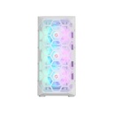 GameOn Emperor Arctic I Series Mid Tower Tempered Glass Side Panel Case with 7 ARGB Fans - White