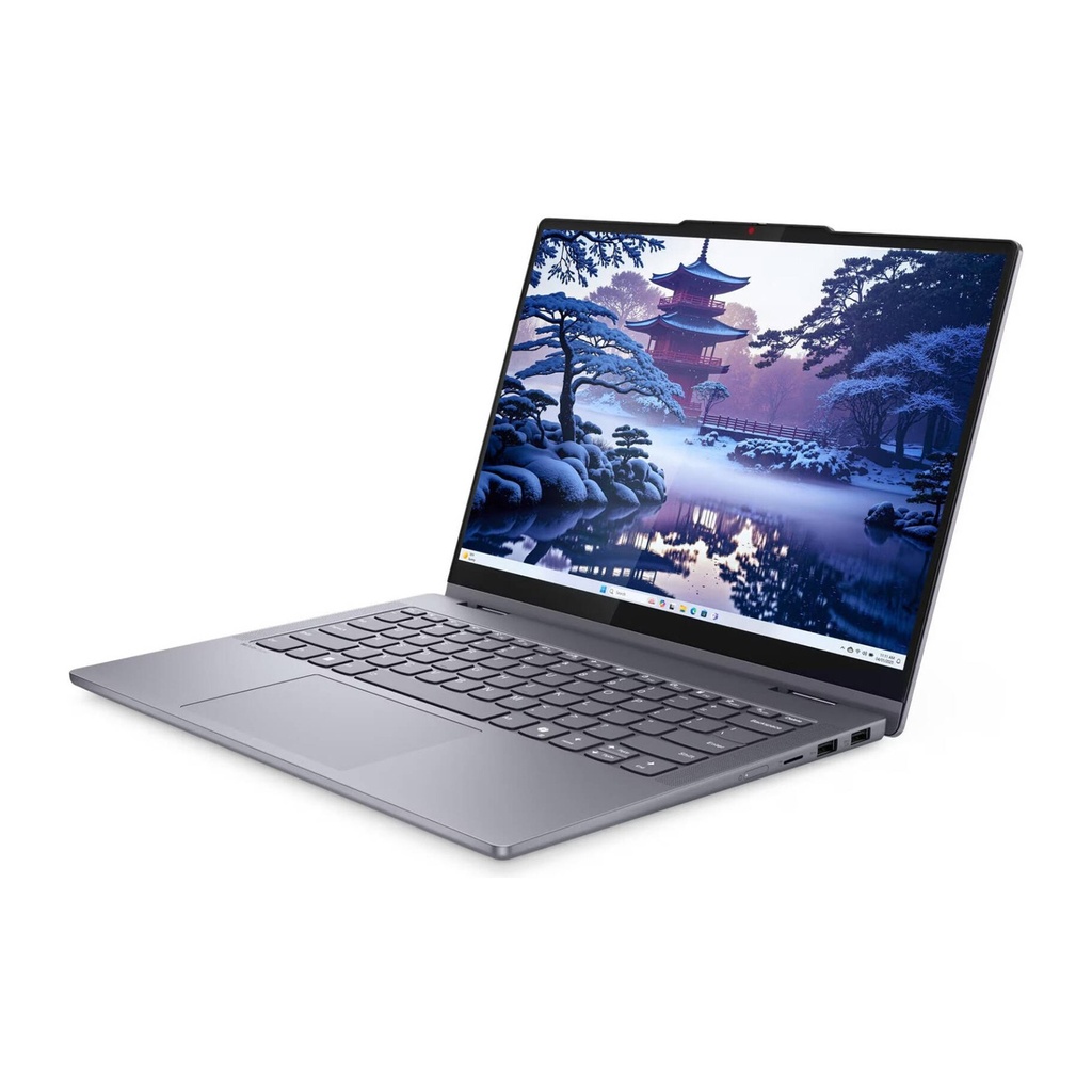Lenovo IdeaPad 5 2-in-1 14IAL10 TouchScreen Laptop, Intel Core Ultra 5 255U Processor, 8GB RAM, 512GB SSD NVMe, Integrated Intel Graphics, 14" WUXGA IPS Touch Display, Backlit Keyboard, Windows 11 Home, Luna Grey | 83KR0047US
