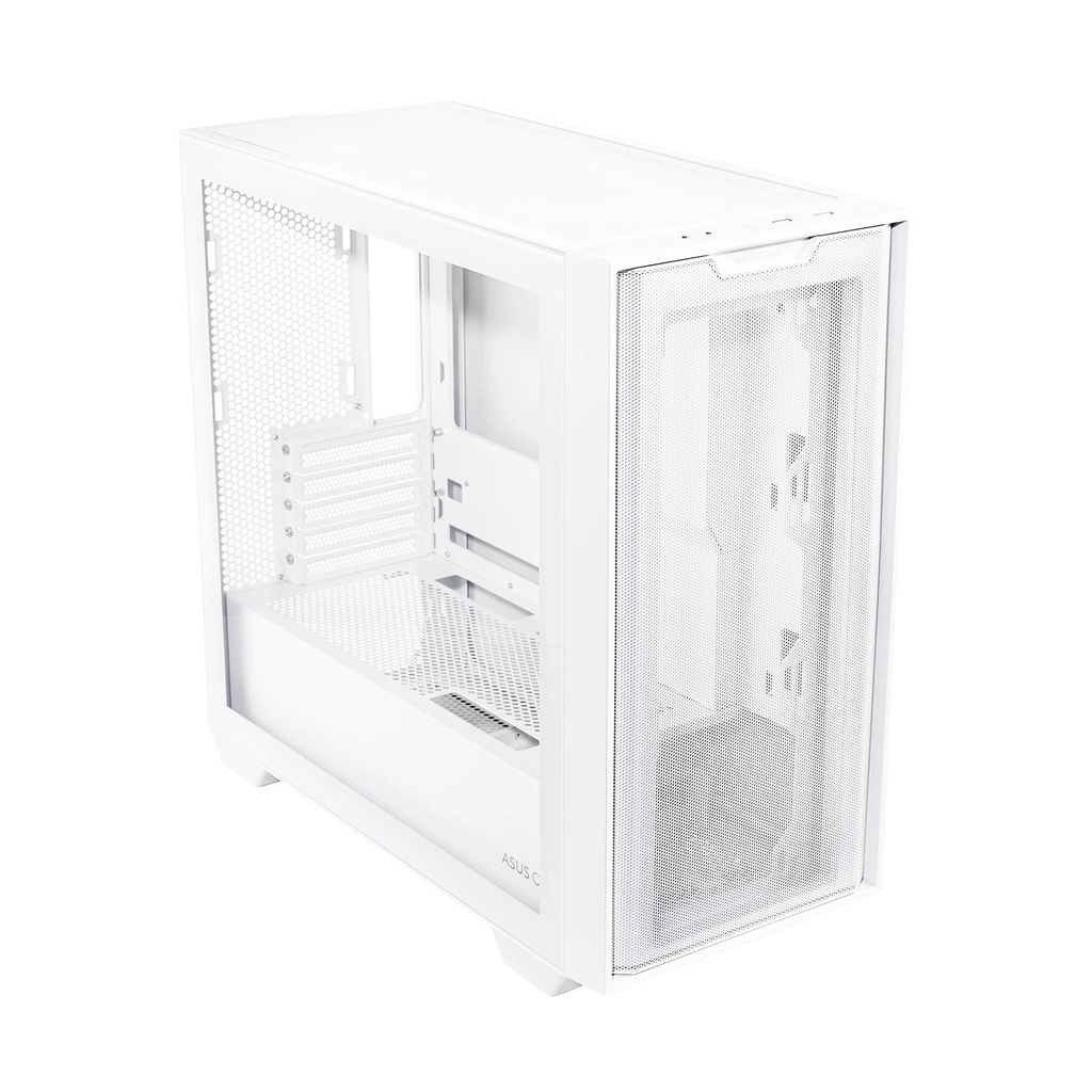 Asus A21 Micro ATX Tempered Glass Side Panel Case Without Fan - White