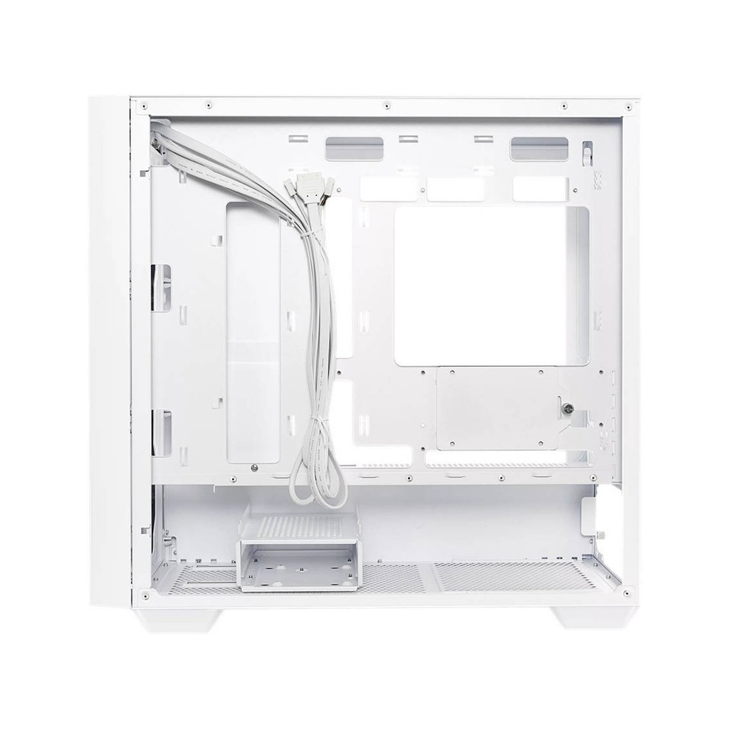 Asus A21 Micro ATX Tempered Glass Side Panel Case Without Fan - White