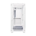 Asus A21 Micro ATX Tempered Glass Side Panel Case Without Fan - White