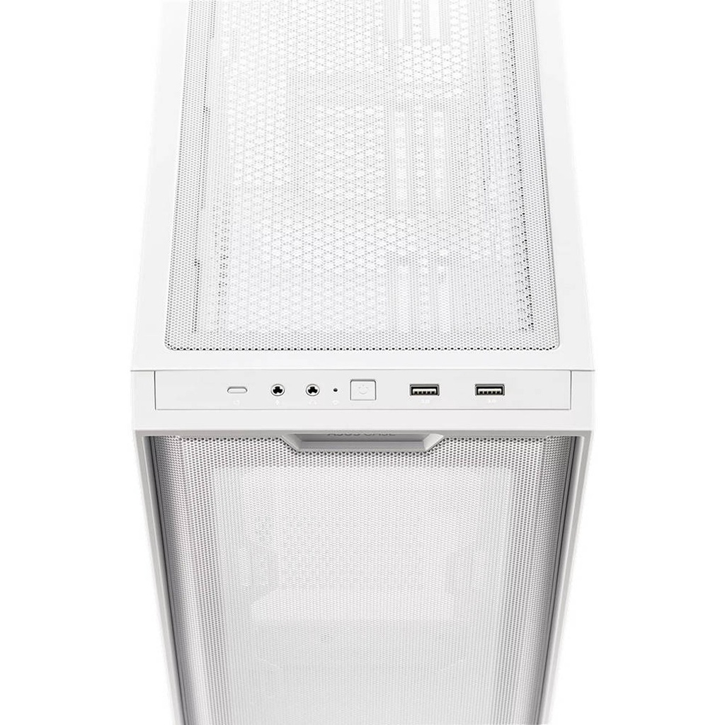 Asus A21 Micro ATX Tempered Glass Side Panel Case Without Fan - White