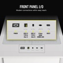 Corsair 4000D Airflow Mid Tower Steel Plastic Side Tempered Glass Panel Case with 3 RGB Fan - White