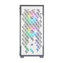 Corsair iCUE 220T RGB Mid-Tower Steel Plastic Side Tempered Glass Panel Case With 3 RGB Fans - White