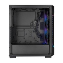 Corsair iCUE 220T RGB Mid-Tower Steel Plastic Side Tempered Glass Panel Case With 3 RGB Fans - Black