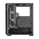 Corsair iCUE 220T RGB Mid-Tower Steel Plastic Side Tempered Glass Panel Case With 3 RGB Fans - Black