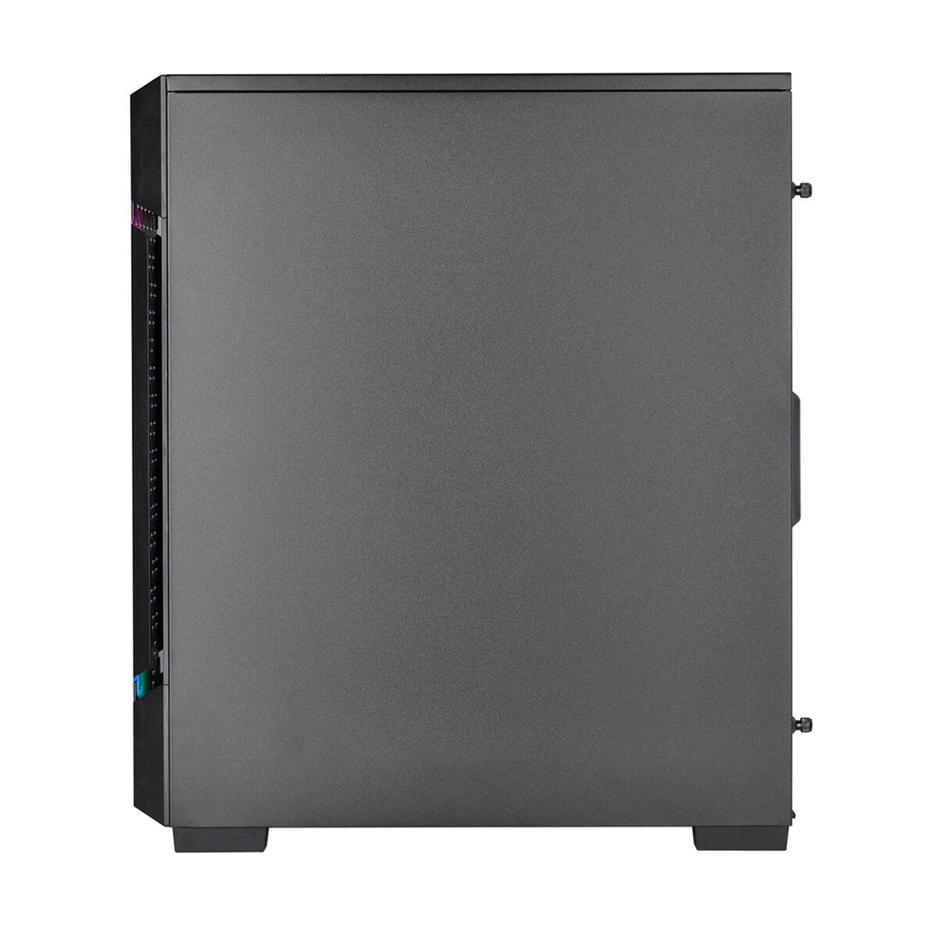 Corsair iCUE 220T RGB Mid-Tower Steel Plastic Side Tempered Glass Panel Case With 3 RGB Fans - Black