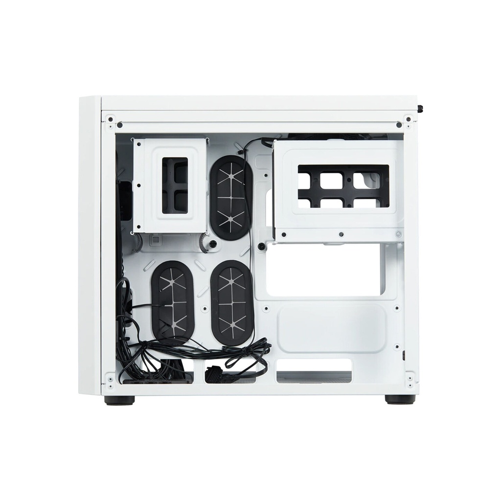 Corsair 280X Crystal Series RGB Tempered Glass Micro ATX Case - White