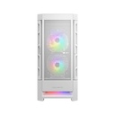 Cougar Air Face Mid Tower Tempered Glass Side Panel Case with 3 RGB Fans - White