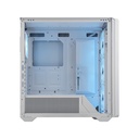 Cougar MX600 Mid Tower Tempered Glass Side Panel Case with 4 RGB Fans - White