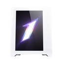 First Player EMOTION VIEW SP7 ATX Case Two Panel Front & Left Side Tempered Glass Case - White