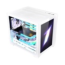 First Player EMOTION VIEW SP7 ATX Case Two Panel Front & Left Side Tempered Glass Case - White