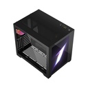 First Player EMOTION VIEW SP7 ATX Case Two Panel Front & Left Side Tempered Glass Case - Black