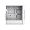 GameMax Siege E-ATX Full Tower Mesh Tempered Glass Side Panel Case with 4 RGB Fans - White