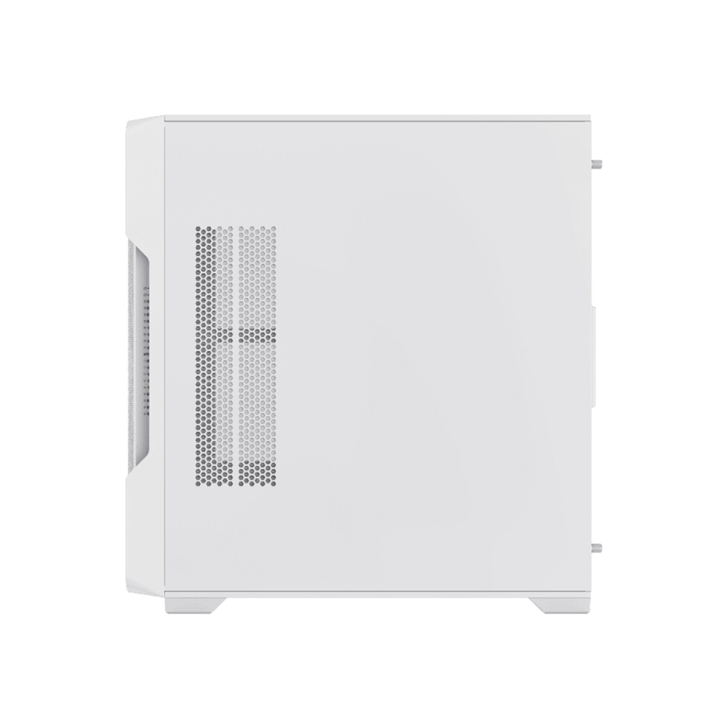 GameMax Siege E-ATX Full Tower Mesh Tempered Glass Side Panel Case with 4 RGB Fans - White