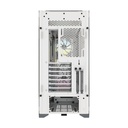 Corsair iCUE 5000X RGB Mid-Tower 4-Sides Tempered Glass Panel with 3 RGB Elite Fans - White