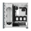 Corsair iCUE 5000X RGB Mid-Tower 4-Sides Tempered Glass Panel with 3 RGB Elite Fans - White