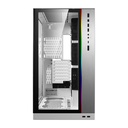 LIAN LI O11 Dynamic XL ROG Certified Tempered Glass Side & Front Panel + RGB Lighting Front Panel Case - White