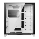 LIAN LI O11 Dynamic XL ROG Certified Tempered Glass Side & Front Panel + RGB Lighting Front Panel Case - White